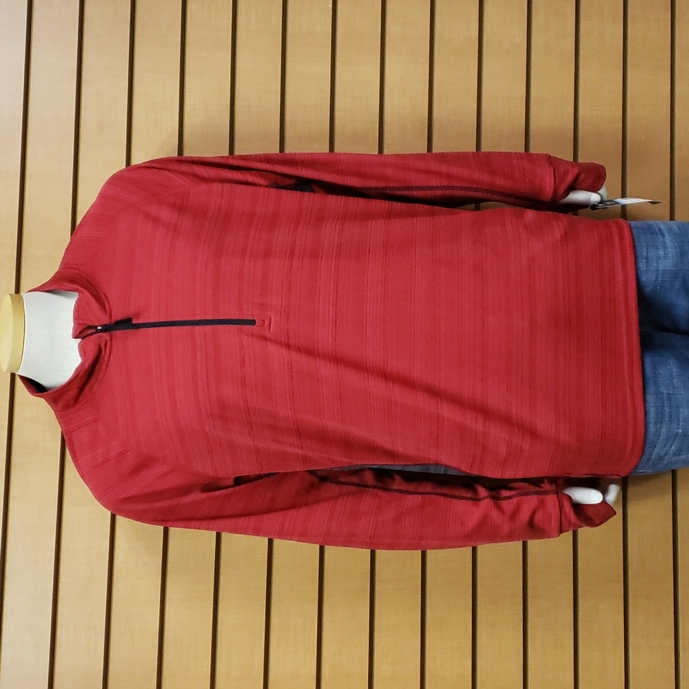 Outdoor Life XXL Red 1/4 Zip Shirt NWT Wicking Long Sleeve Running Hiking
